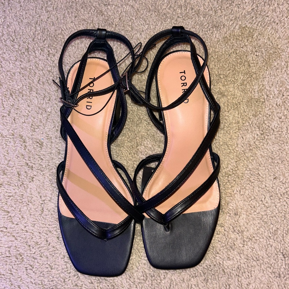 Torrid Black Strappy Sandals for Women